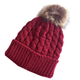 Illustration for article titled Todays deal: Womens Winter Hand Knit Faux Fur Pompoms Beanie Hat em/em